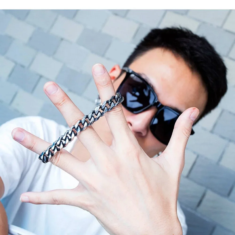 men silver color bracelet - Picture 3 of 4